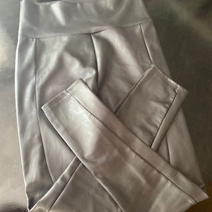 Faux leather pants